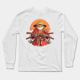 samurai frog Long Sleeve T-Shirt